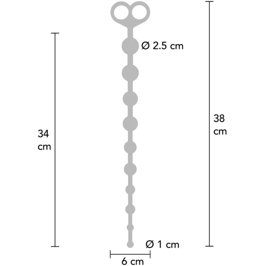 TOYJOY flexibla analbollar i kroppssäker silikon