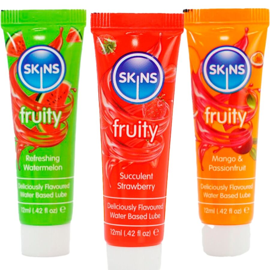 SKINS Fruity Lubes Kit med vattenmelon, jordgubbe och mango