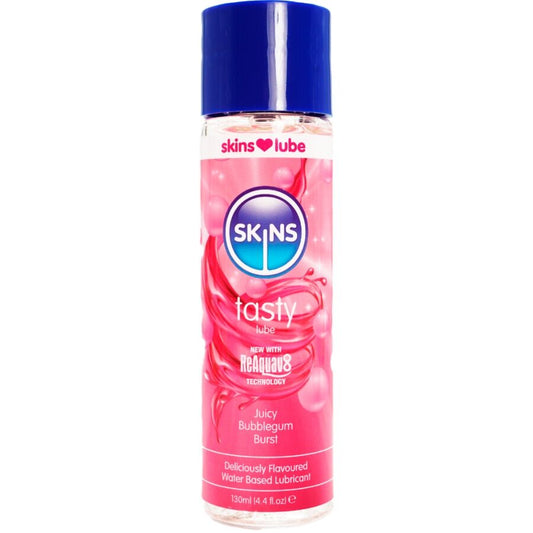 SKINS Tasty vattenbaserat glidmedel med bubbelgumssmak 130 ml