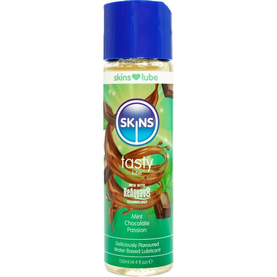 Skins Tasty vattenbaserat glidmedel med mint och choklad 130 ml