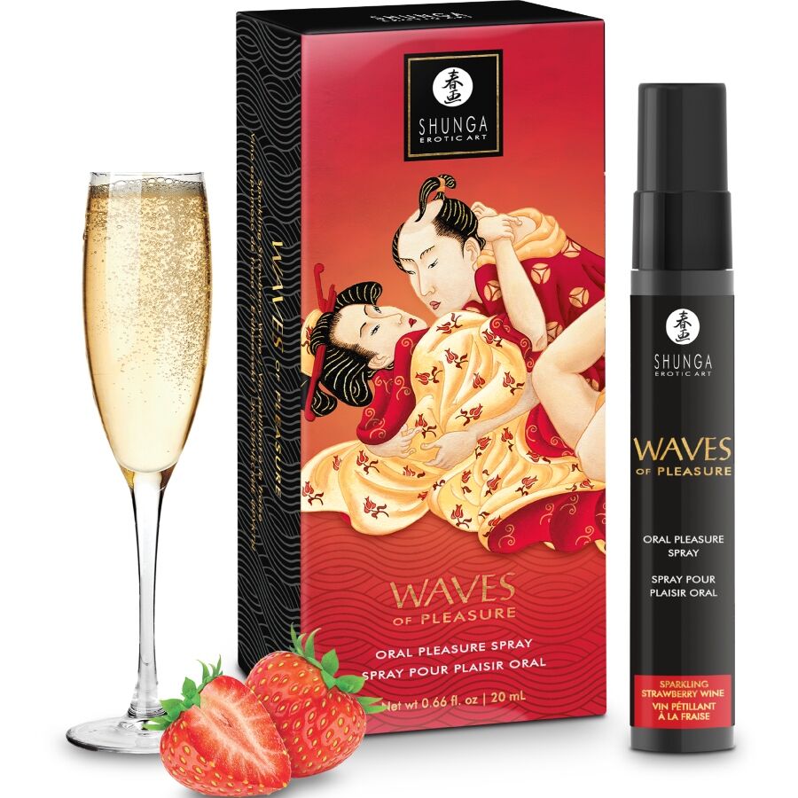 SHUNGA Waves Pleasure Spray Jordgubb 20 ml