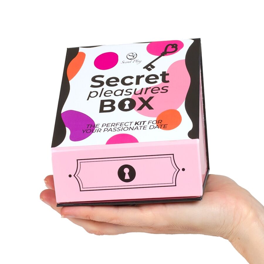 Secret Play Pleasures Box för par med vibrator och tärningar
