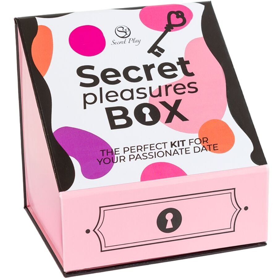 Secret Play Pleasures Box för par med vibrator och tärningar