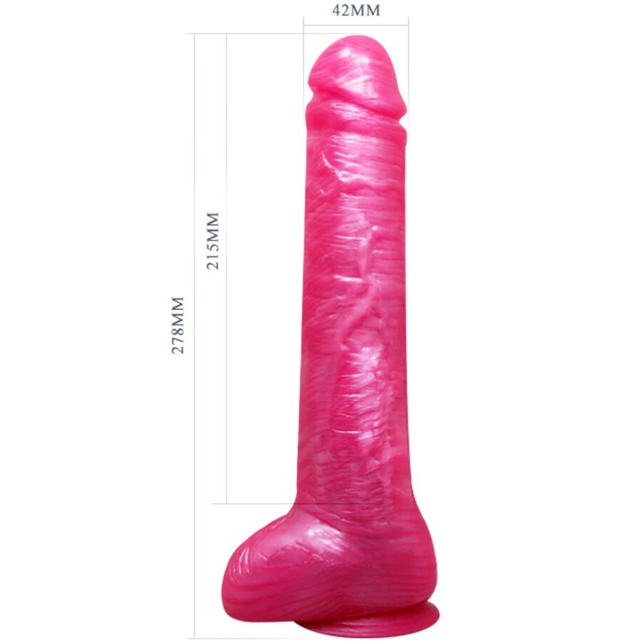 BAILE - Realistisk rosa dildo med sugkopp