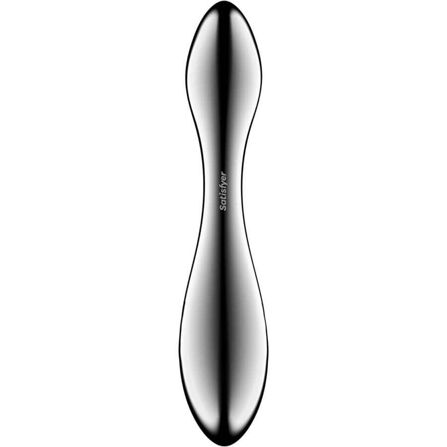 Dildo i rostfritt stål med dubbelsidig design