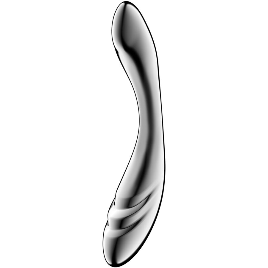 Dildo i rostfritt stål med dubbelsidig design