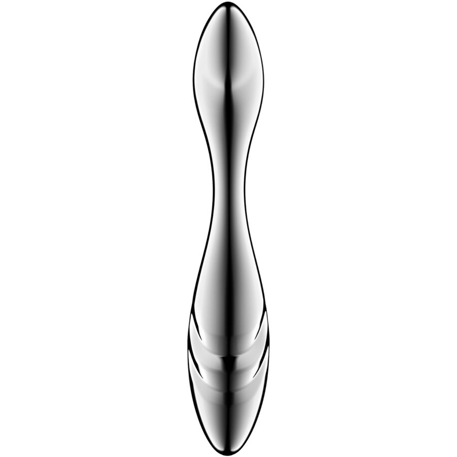 Dildo i rostfritt stål med dubbelsidig design