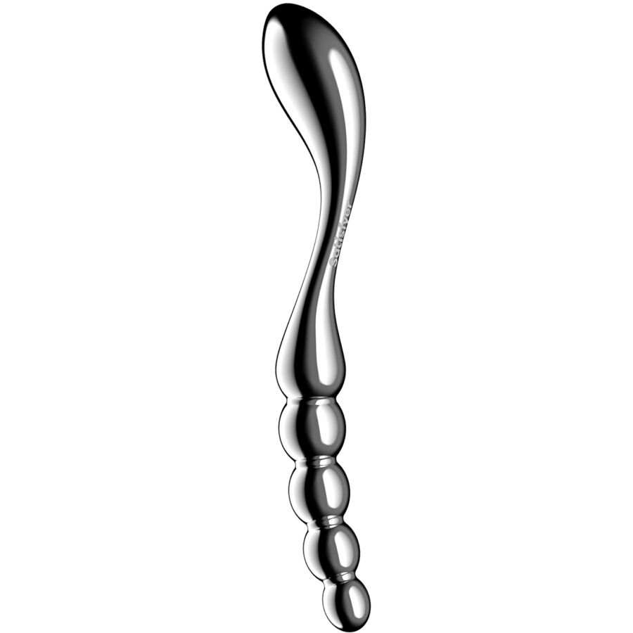 SATISFYER Star Force 1 dubbeländad dildo i rostfritt stål