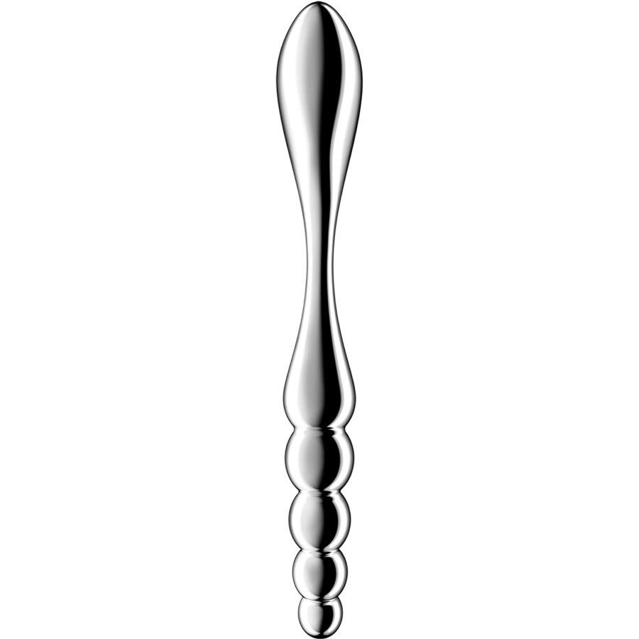 SATISFYER Star Force 1 dubbeländad dildo i rostfritt stål