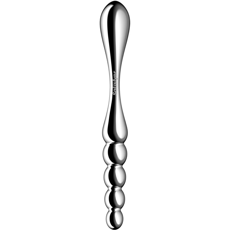SATISFYER Star Force 1 dubbeländad dildo i rostfritt stål