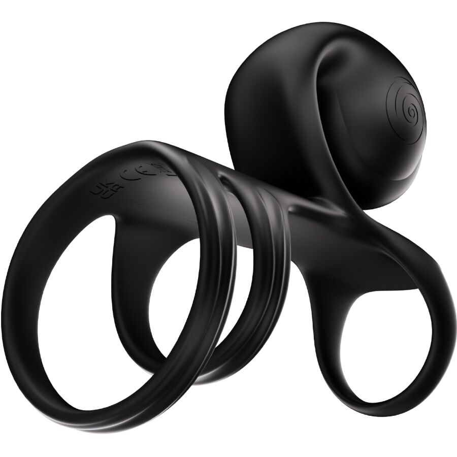 Jovi Arc Couple Ring med fjärrkontroll i svart