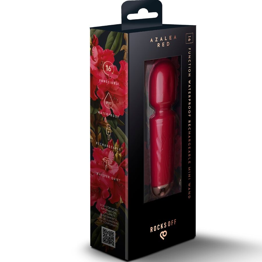 ROCKS-OFF Mini Rechargeable Wand i azalea röd