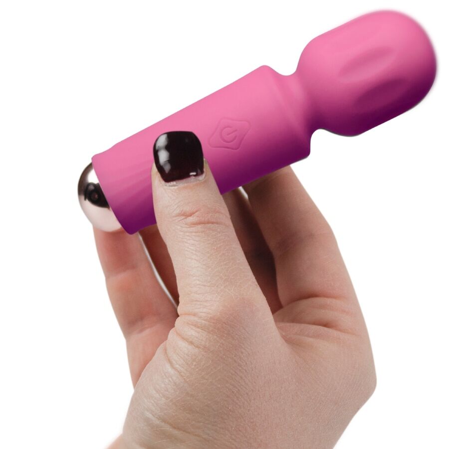 ROCKS-OFF Mini Rechargeable Wand i Peony Pink