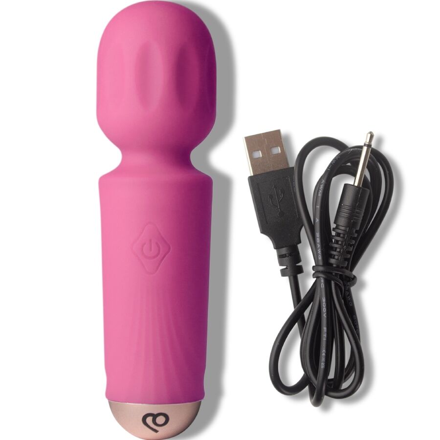 ROCKS-OFF Mini Rechargeable Wand i Peony Pink