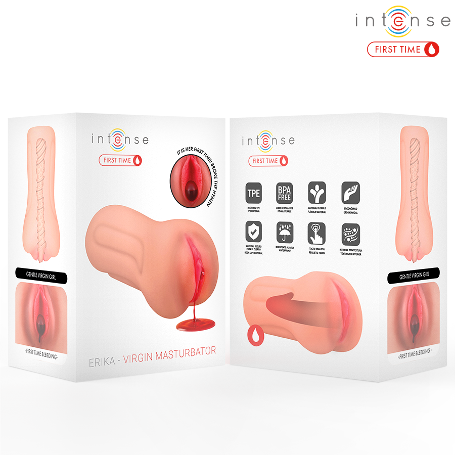 Erika Virgin Masturbator med realistisk känsla och texturerat inre