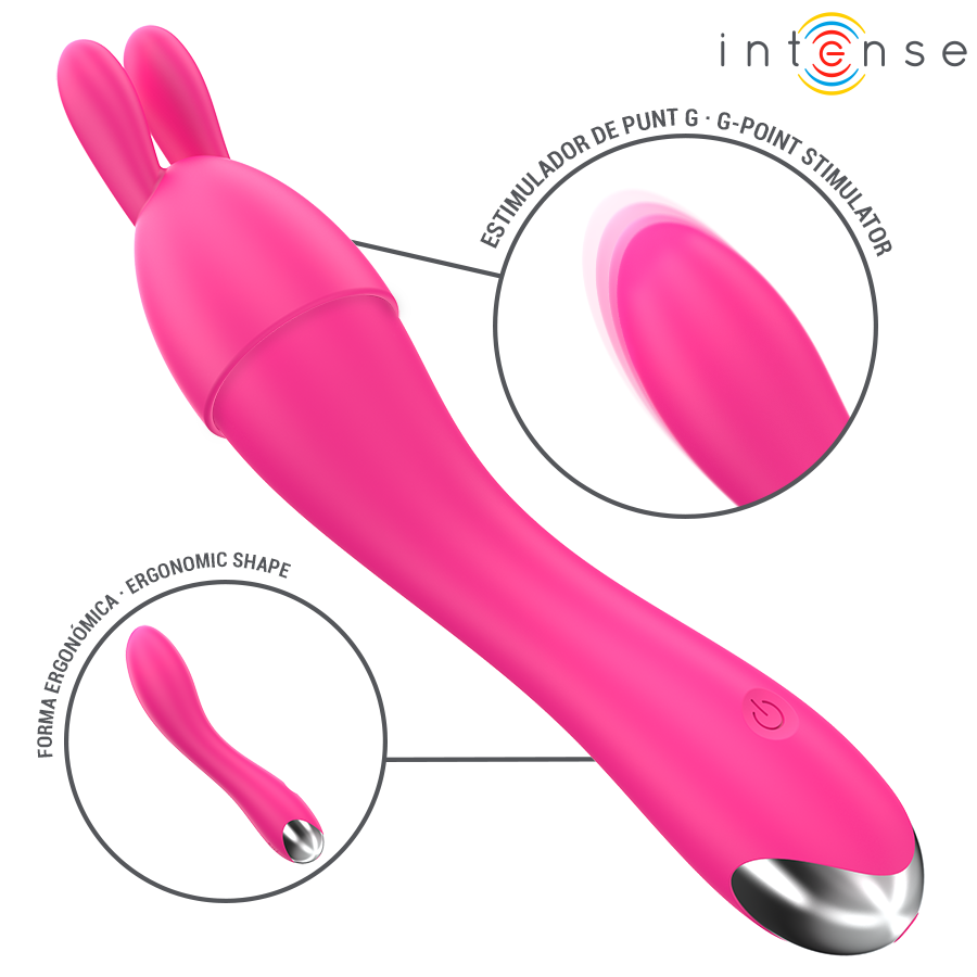 INTENSE Cher vibrator med bytbart huvud och 20 vibrationslägen