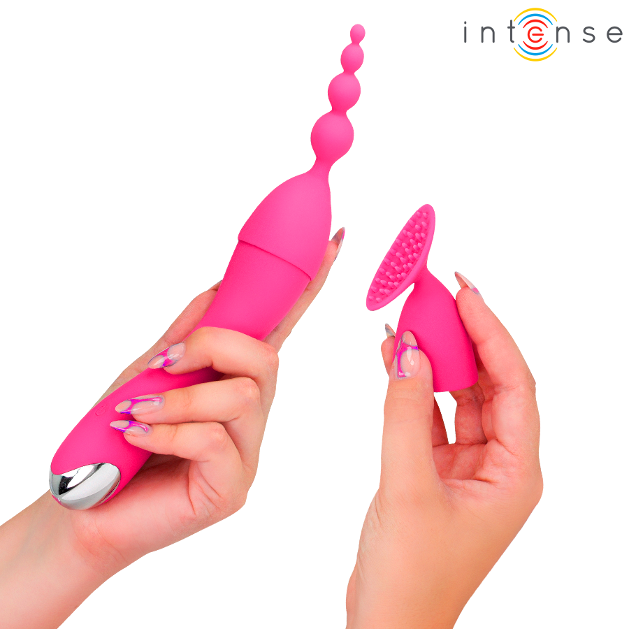 INTENSE Cher vibrator med bytbart huvud och 20 vibrationslägen
