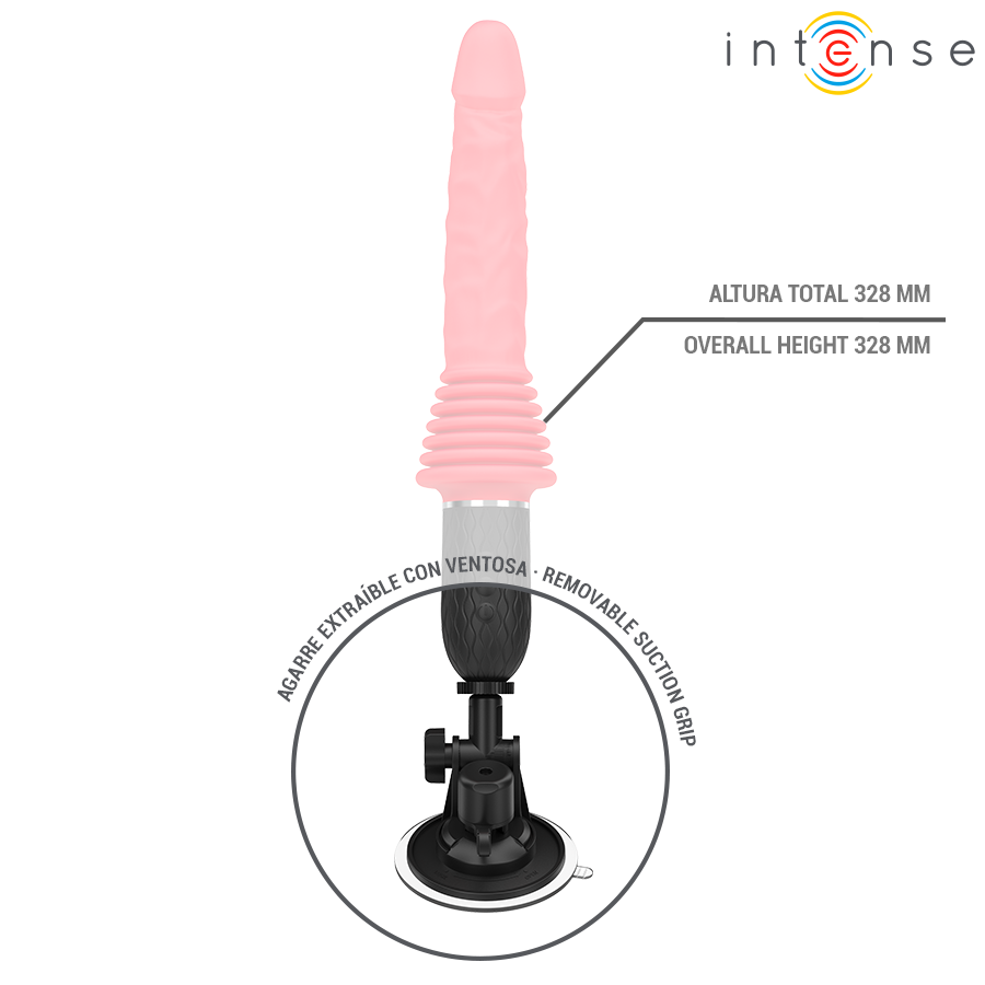 Fjärrkontrollerad vibrator med värme och tryckfunktion