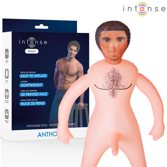 INTENSE DOLLS - ANTHONY INFLATABLE DOLL MED 3D PENIS