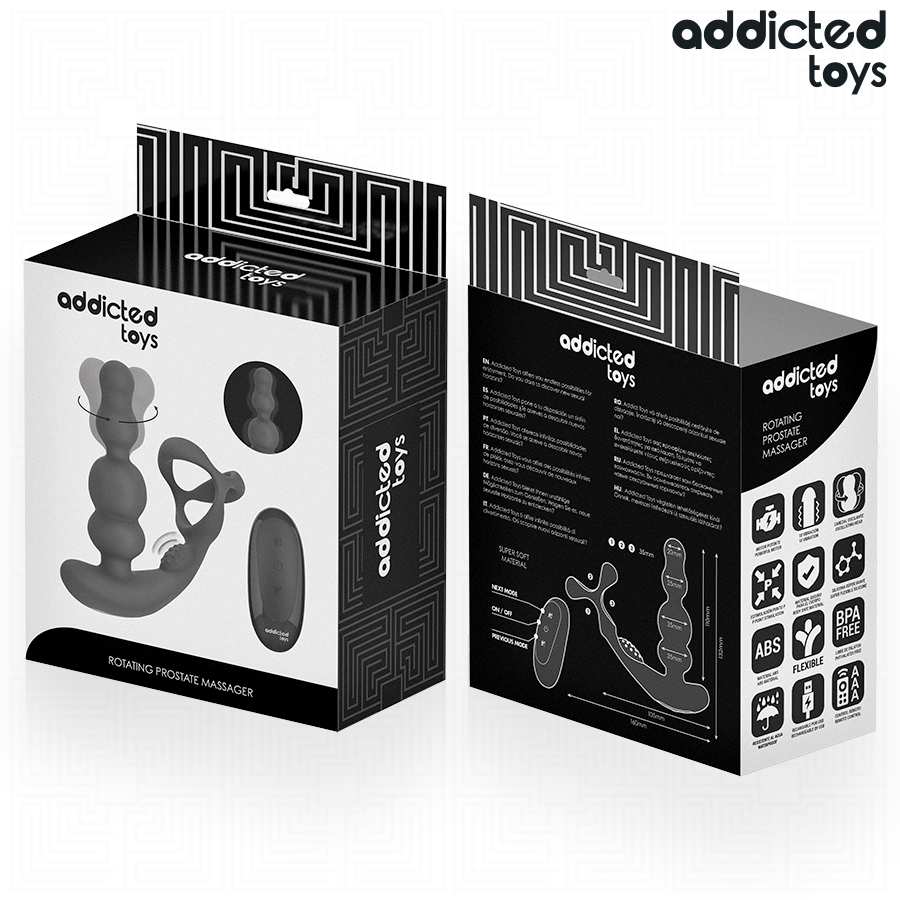Roterande prostatamassager med fjärrkontroll från Addicted Toys