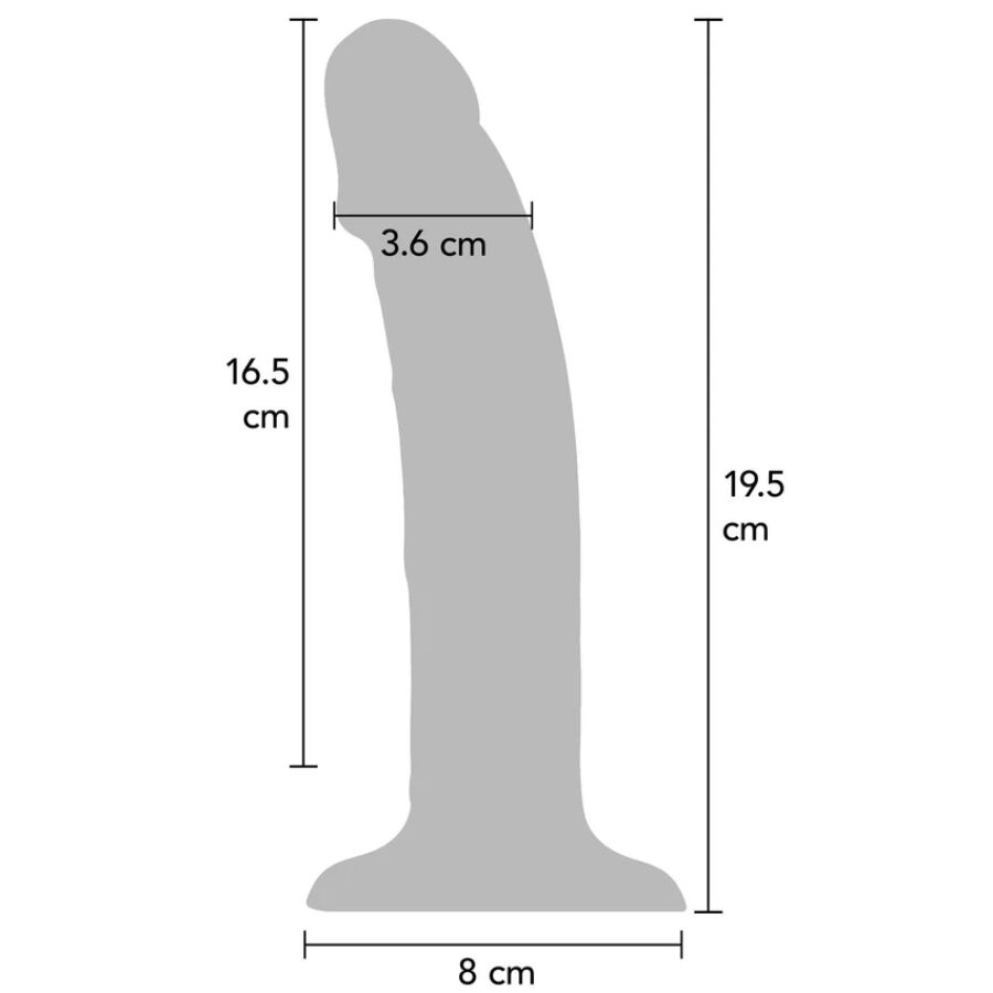Get Real realistisk silikon vibrerande dildo 19,5 cm