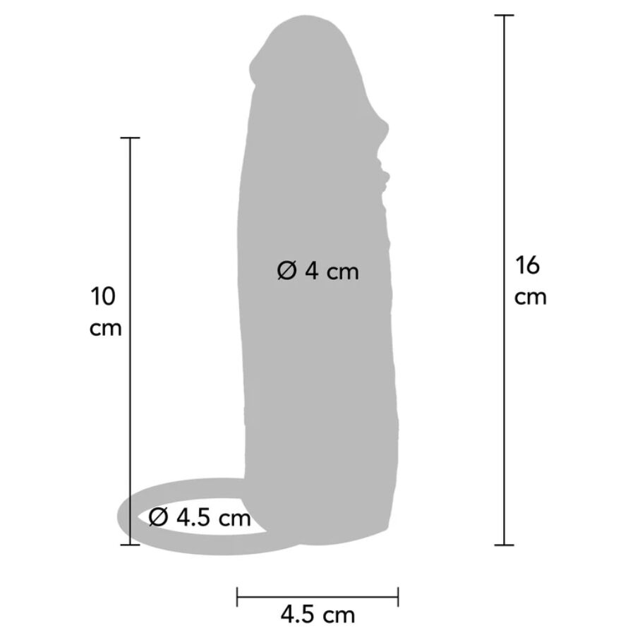 GET REAL Hydrated Skin silikon penis sleeve karamell 16 cm
