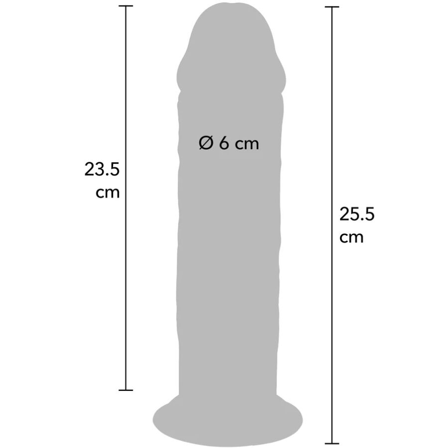 Get Real Deluxe TPE dong 25,5 cm, extra tjock och realistisk