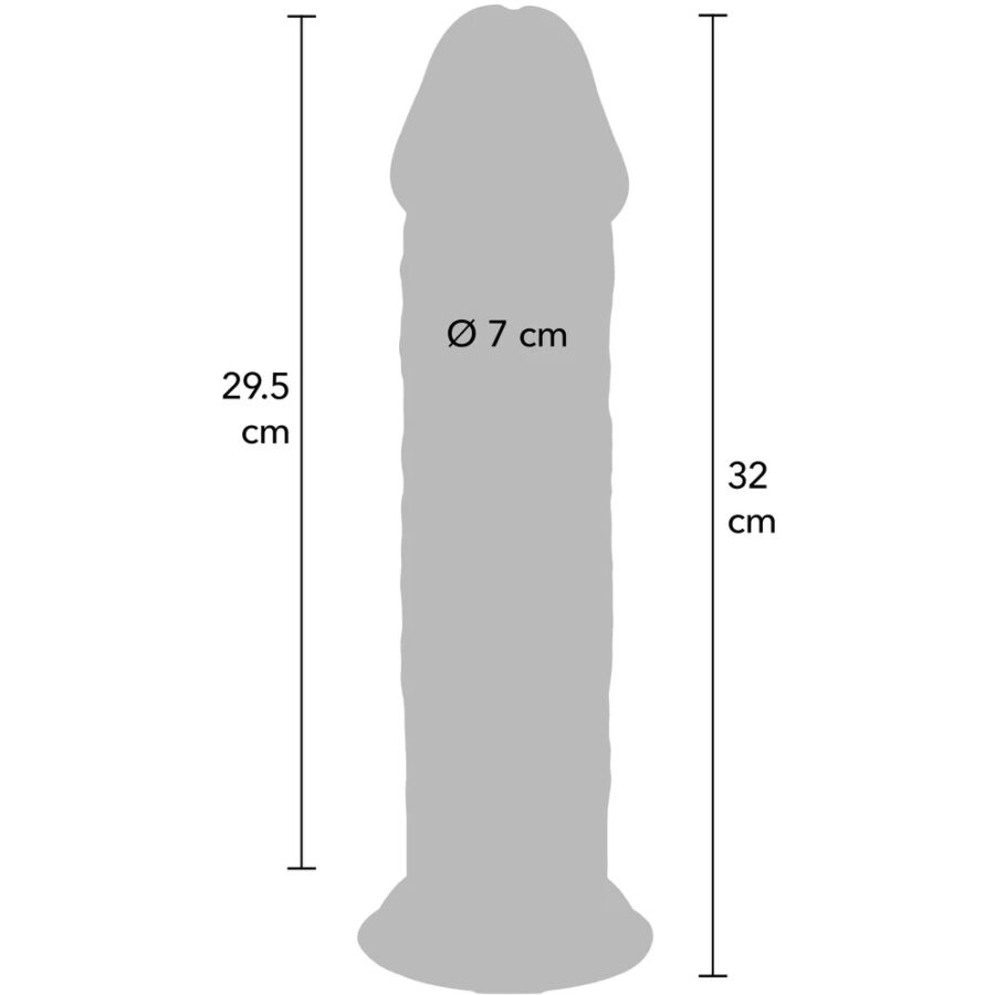 Get Real Deluxe TPE Dong 32 cm, extra tjock och realistisk dildo