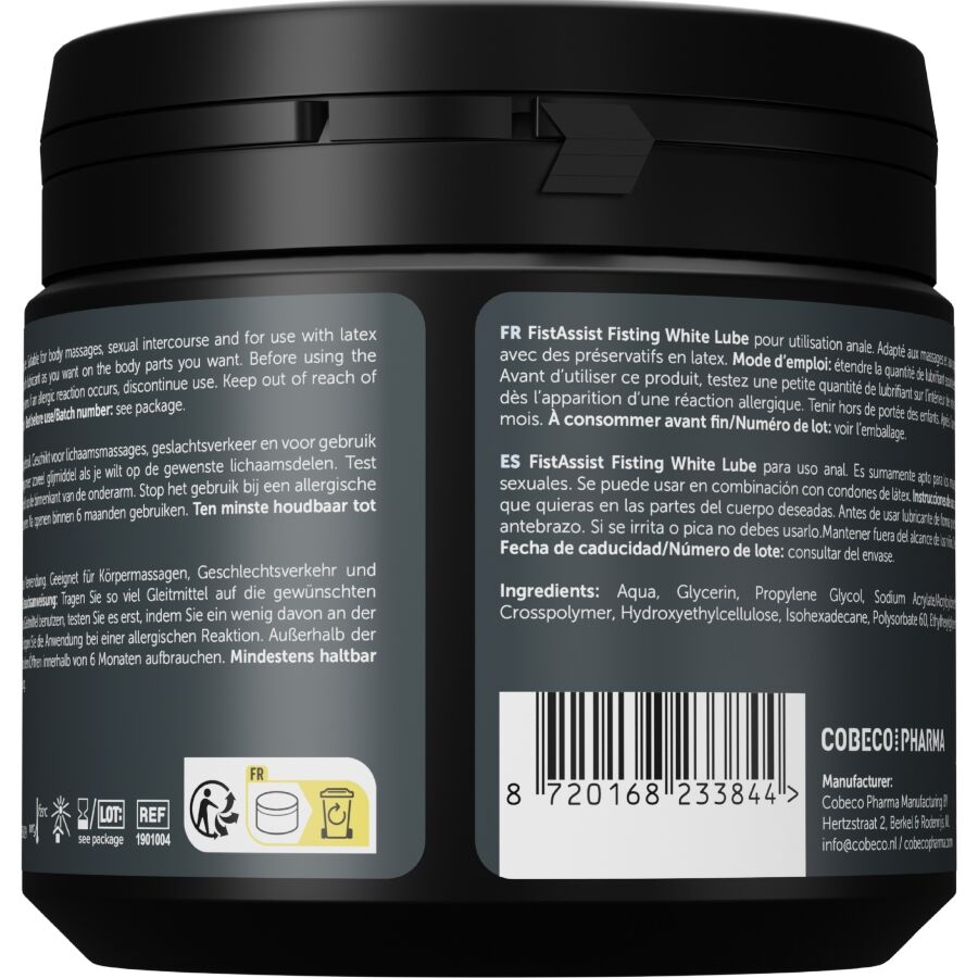 COBECO Fist Assist White Lube Extra-Tjock 500 ml