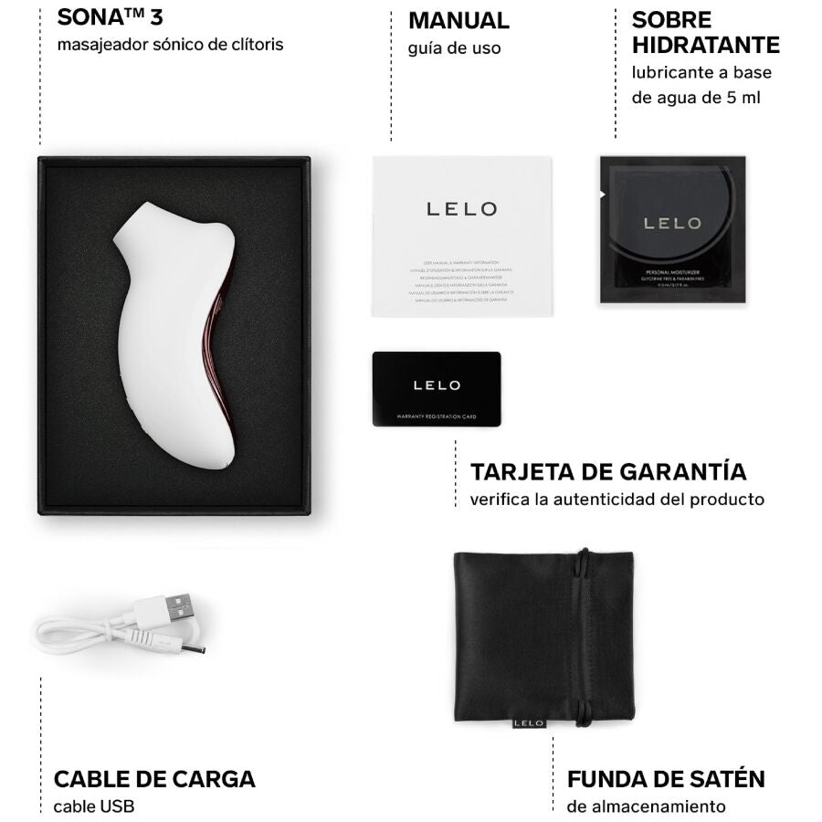 LELO SONA 3 Sonic klitoral massager creme