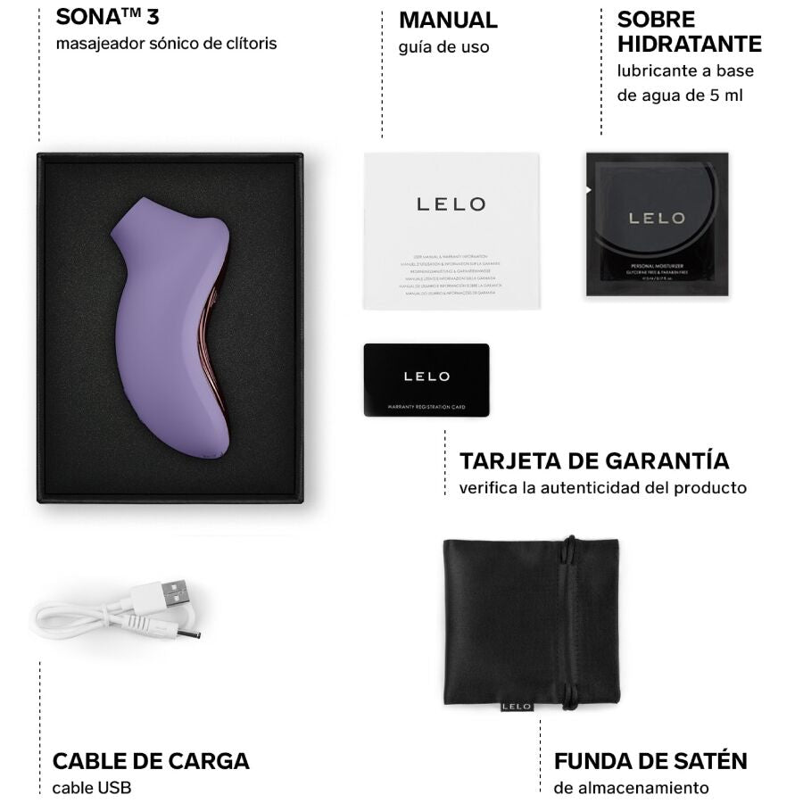 LELO SONA 3 Sonic klitoral massager i violett