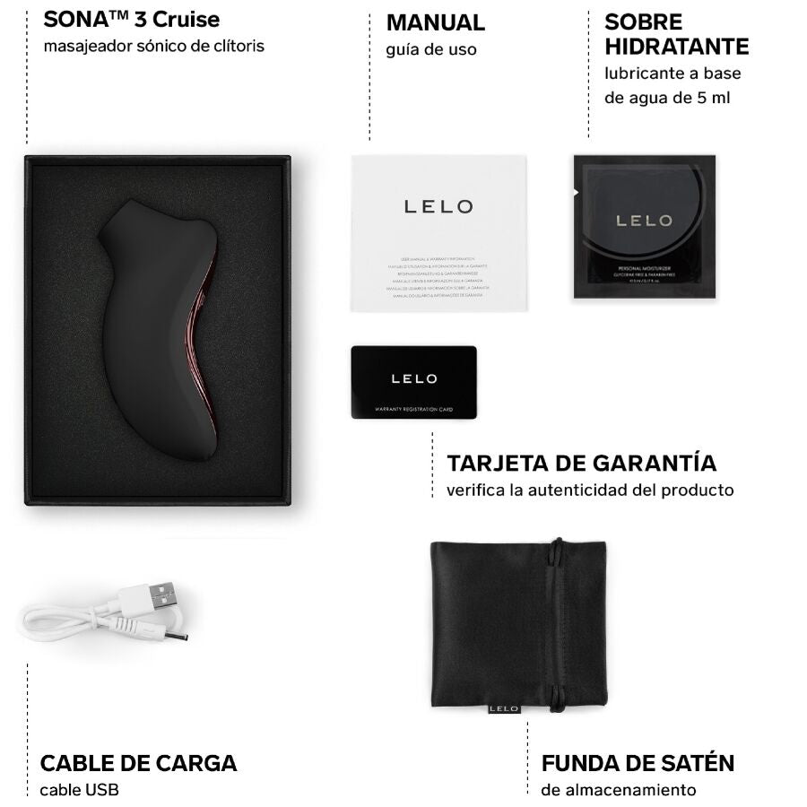 LELO SONA 3 Cruise sonic klitoralstimulator i svart
