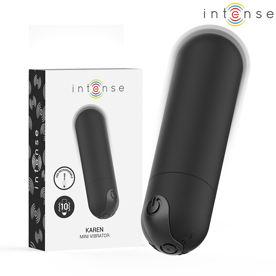 INTENSE Karen Mini Återladdningsbar Vibrator i svart