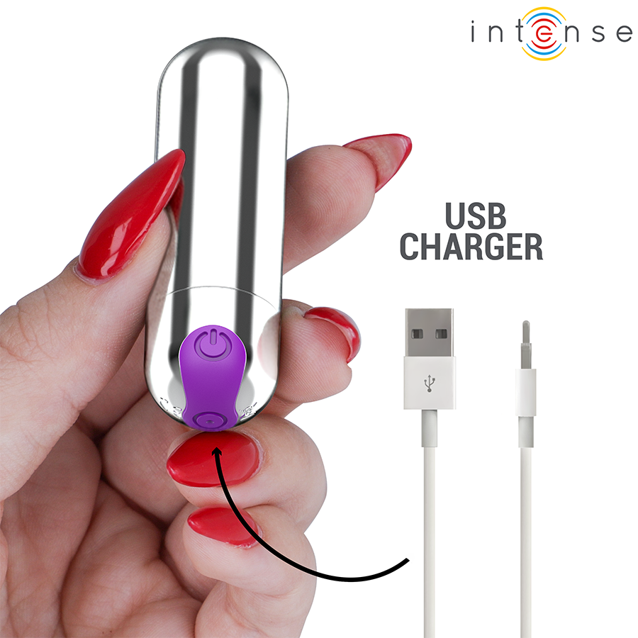 INTENSE Karen Mini återladdningsbar vibrator i silver