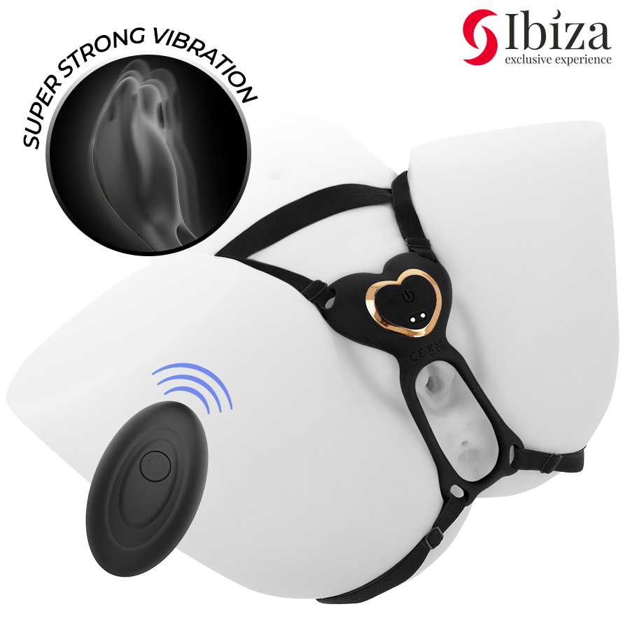 IBIZA Heart Panty Couple Vibrator med fjärrkontroll