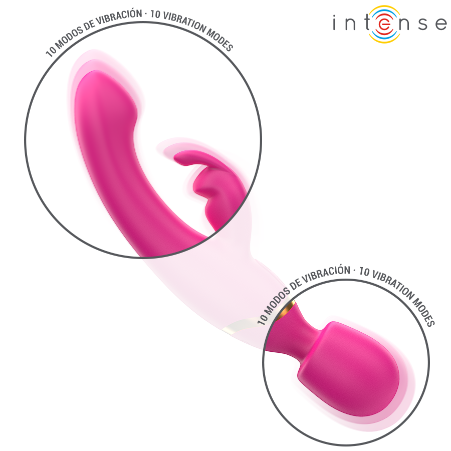 Winona dubbel vibrator Rabbit och Wand från Intense