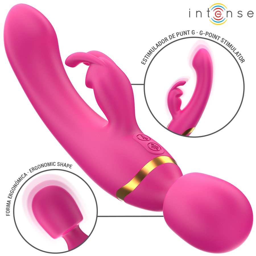 Winona dubbel vibrator Rabbit och Wand från Intense