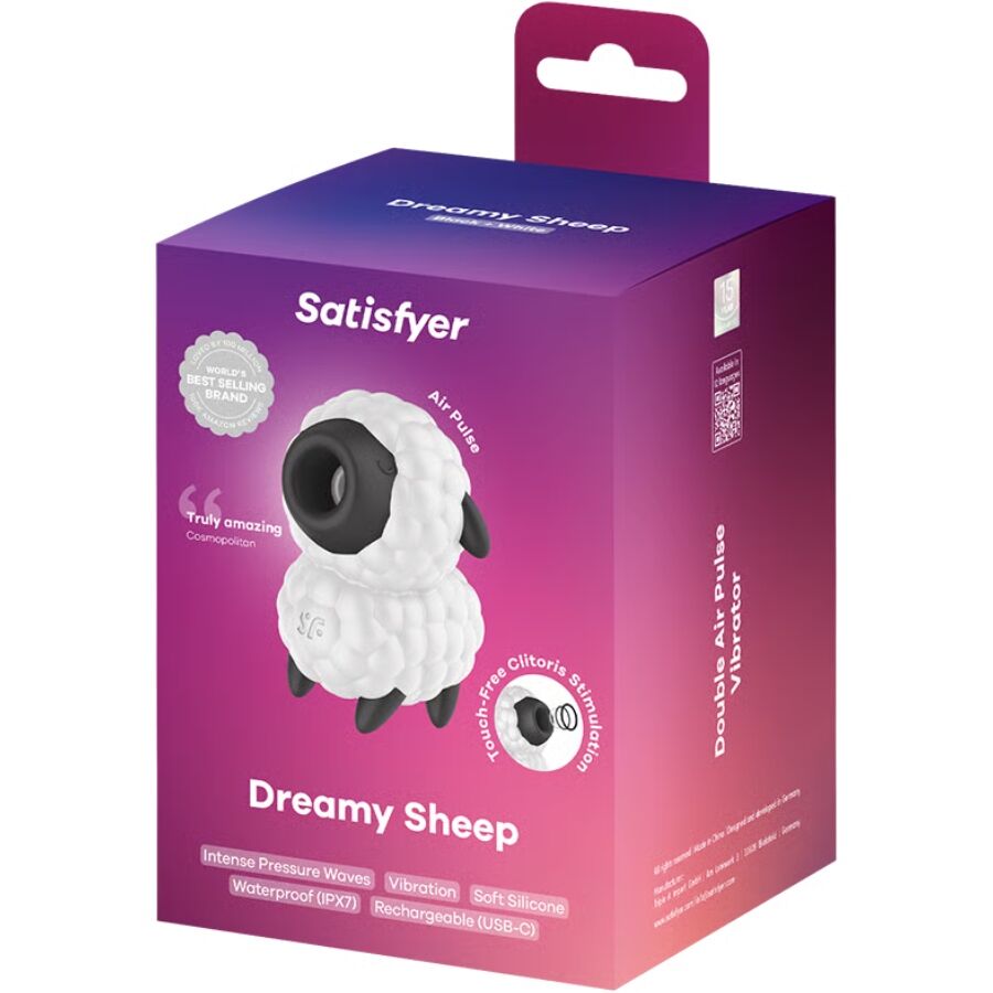 Satisfyer Dreamy Sheep vibrator och luftpulstimulator