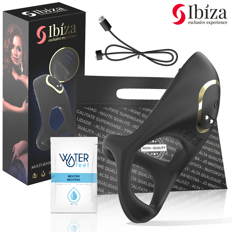 IBIZA multisensorisk penisring i medicinskt silikon