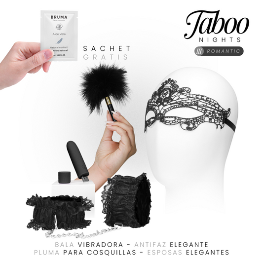 TABOO NIGHTS - 3: ROMANTIC paket med sensuella produkter