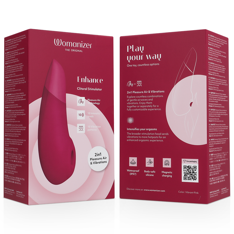 Womanizer Enhance klitoral stimulator i vibrant rosa
