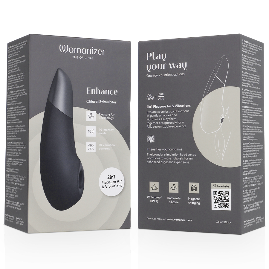 WOMANIZER Enhance klitorisstimulator i svart
