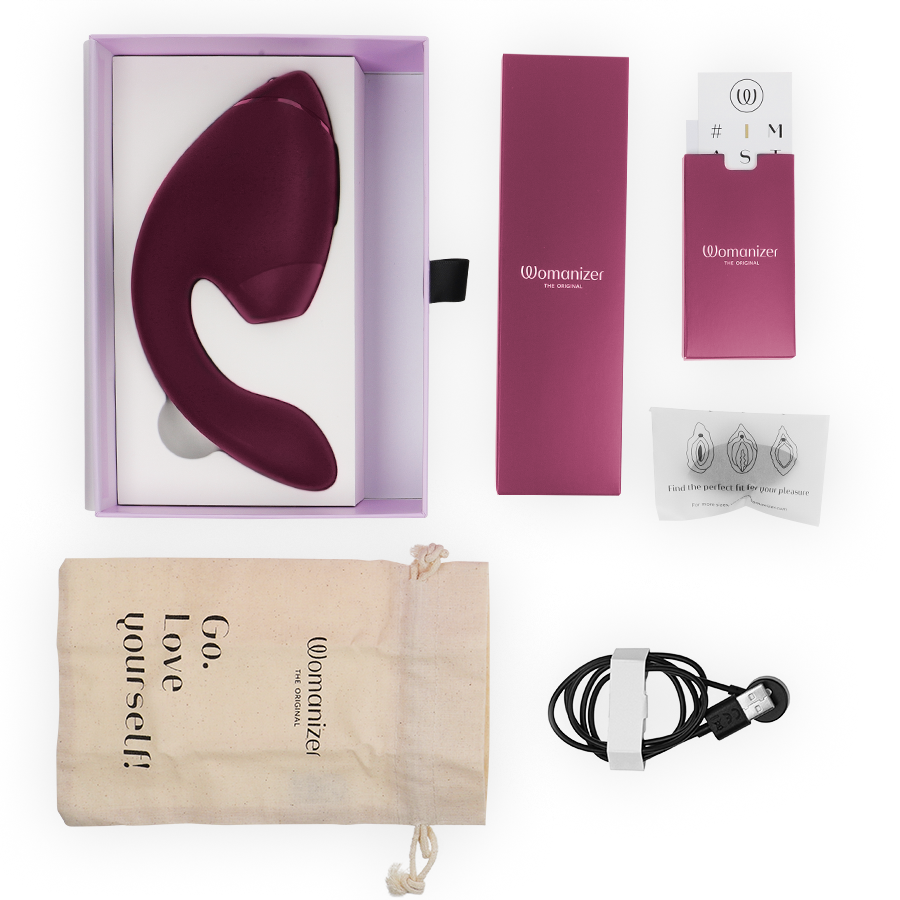 Womanizer Duo Next Dual Klitorisstimulator och G-punktsstimulator i dusky pink