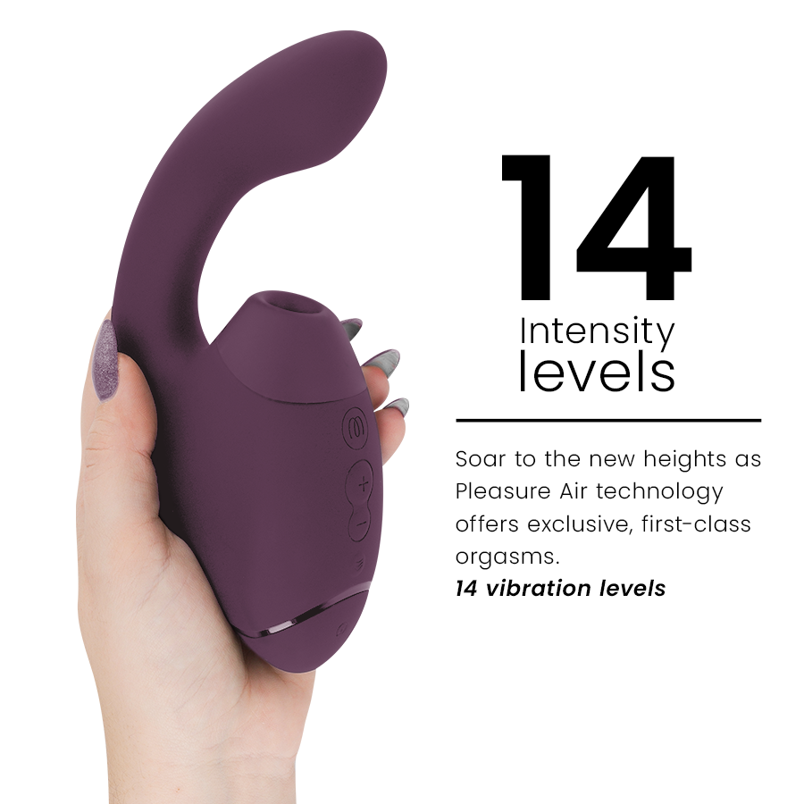 WOMANIZER DUO NEXT DUAL CLITORAL & G-SPOT STIMULATOR MÖRKLILA