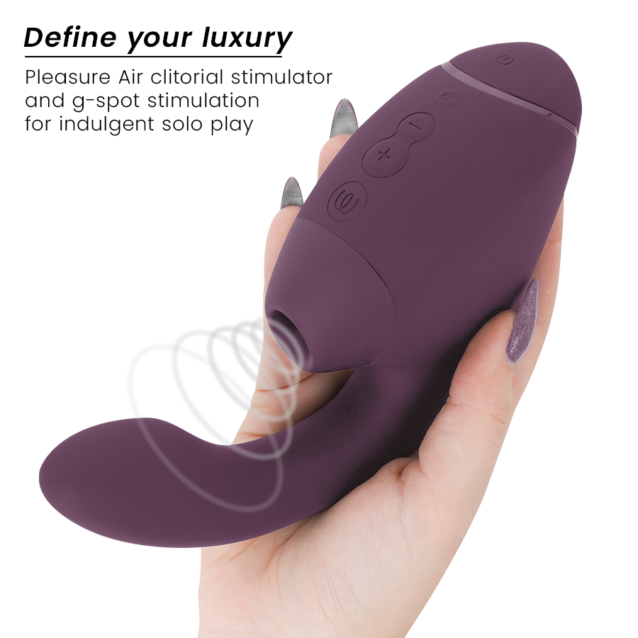 WOMANIZER DUO NEXT DUAL CLITORAL & G-SPOT STIMULATOR MÖRKLILA