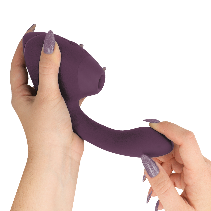 WOMANIZER DUO NEXT DUAL CLITORAL & G-SPOT STIMULATOR MÖRKLILA