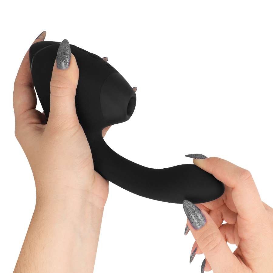 WOMANIZER DUO NEXT DUAL CLITORAL & G-SPOT STIMULATOR BLACK