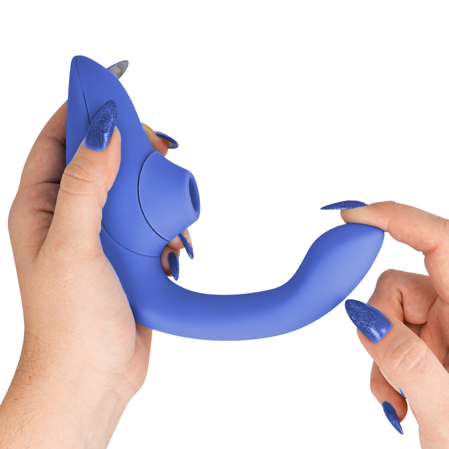 Womanizer Blend Rabbit Vibrator i vibrant blue