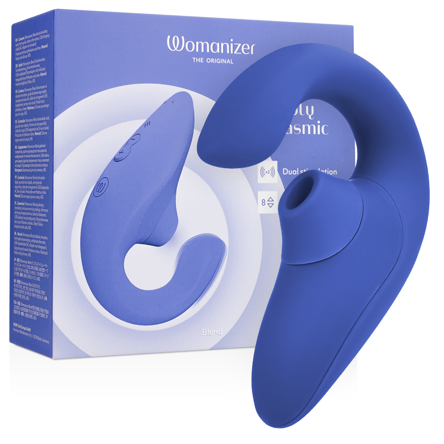 Womanizer Blend Rabbit Vibrator i vibrant blue