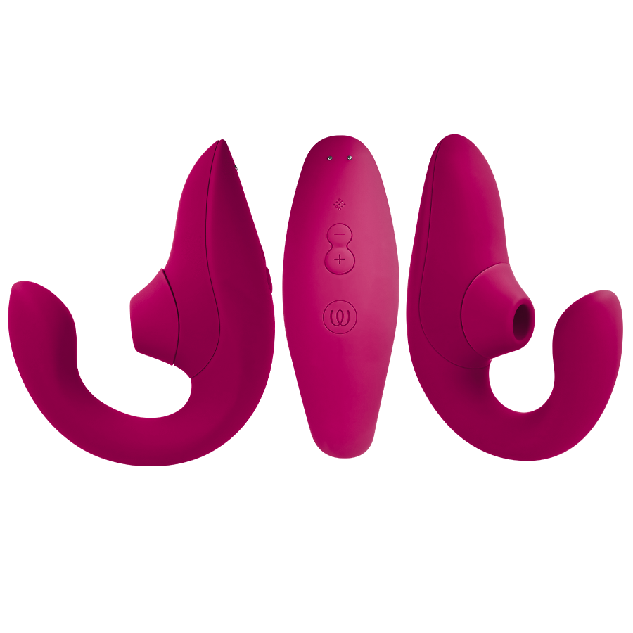 Womanizer Blend Rabbit Vibrator i färgen vibrant pink